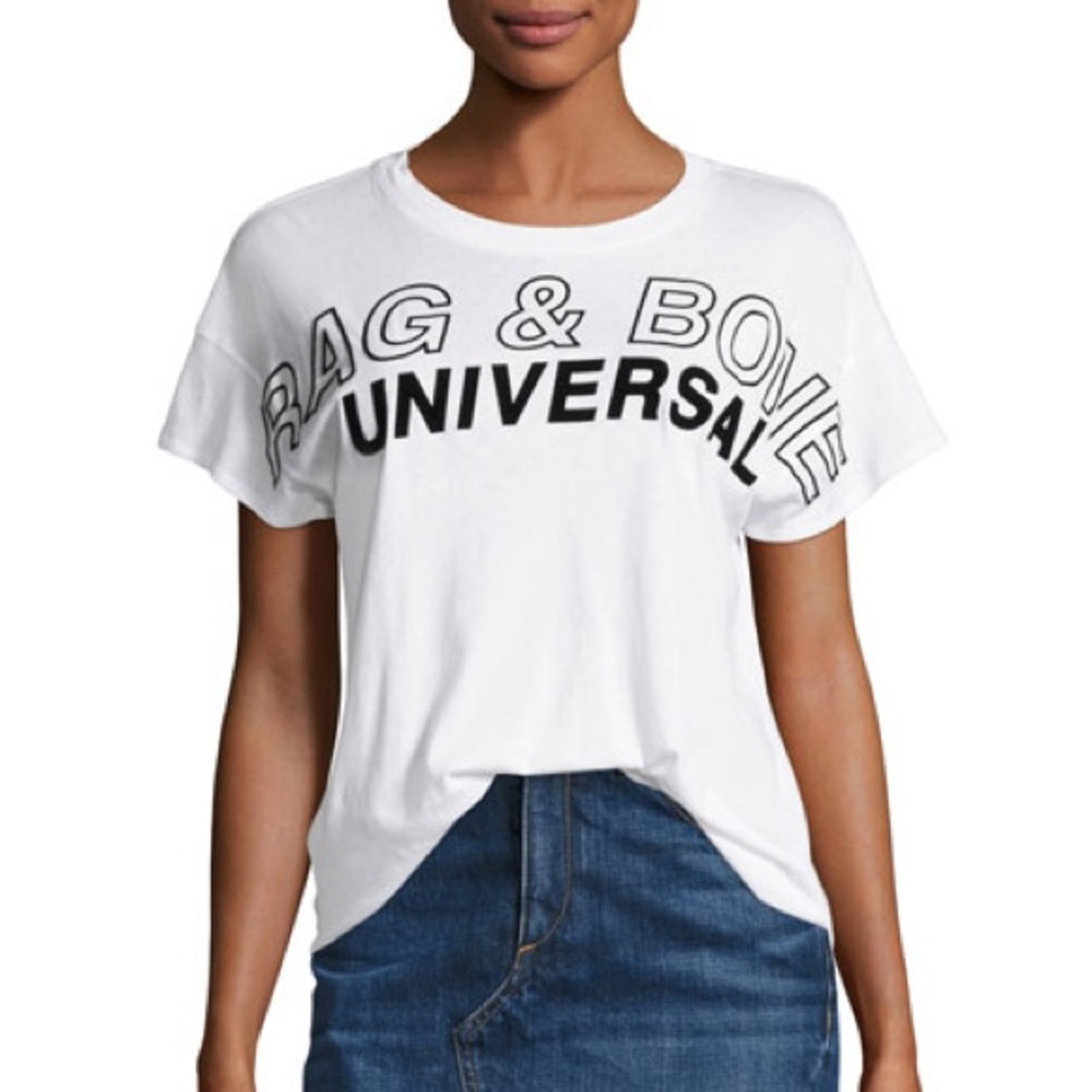 Rag & Bone Universal Vintage Crewneck Tee, White